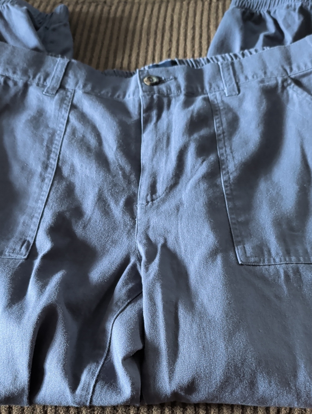 GAP Women's Blue Cargo Pants with Elastic Waist New With Tags In A Large